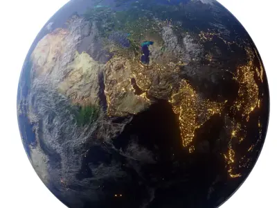 Earth Low-poly 3D model