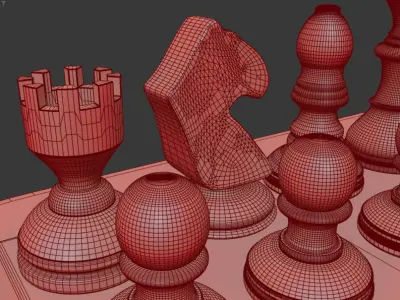 Chess Set 3D Print Model 3D print model