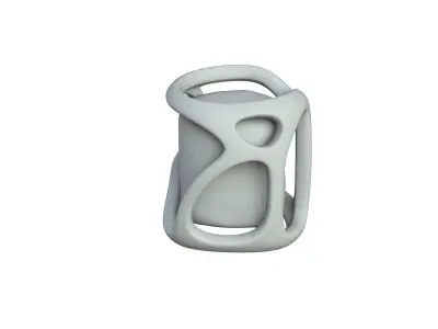 SciFi Shape Object Low Poly Low-poly 3D model 14
