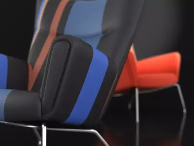 CH445 Wing Chair 3D model