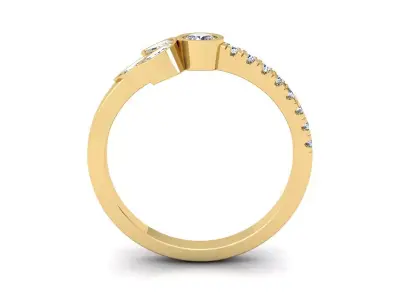 Light Weight Diamond Ring 3d Model and Render  3D print model get