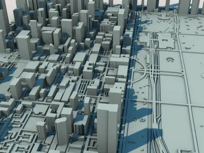 Chicago City Illinois United States 3D print model