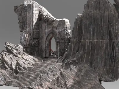 Dantes Inferno Depths Ruin 4 3D model