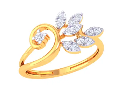 Women Ring MTL 3dm STL OBJ FBX Details 3D print model get