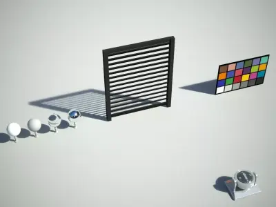 Window Vent Low-poly 3D model
