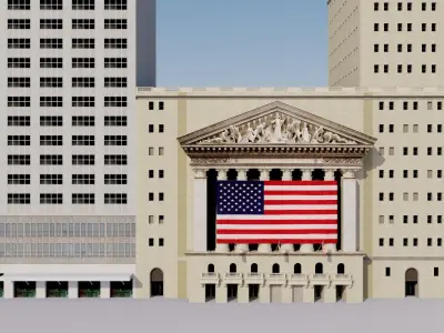 New York Stock Exchange Building - Wall Street 3D model