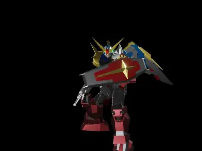 TheMechaNoid 4 gundam robot 3D model