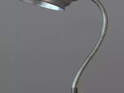 Vintage gooseneck lamp 3D model