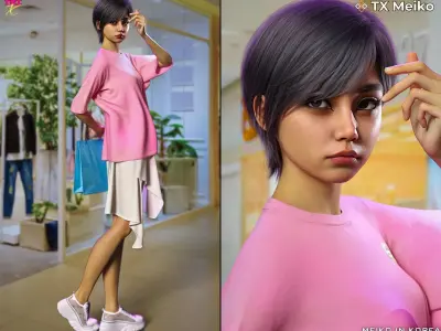 TX Meiko Premium PACK for G9 G8 G8-1 Low-poly 3D model