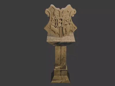 Hogwarts sculpture 3D model