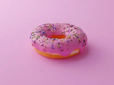 Donut Time Free 3D model
