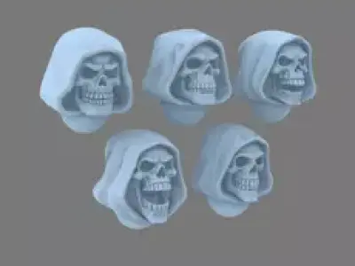 Pumpkin Lords Grim Reaper V10K Heads 3D print model