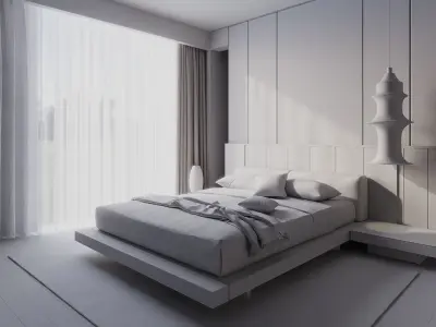 Harmony in Japandi 3D model