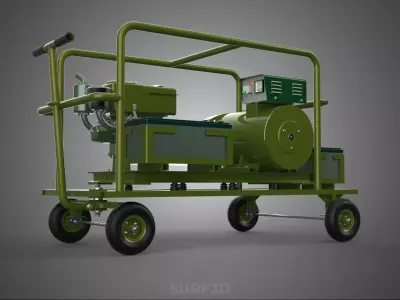 AUXILIARY POWER SUPPLY ARMY DEFENSE RECOVERY RESCUE OPERATIONS 3D model