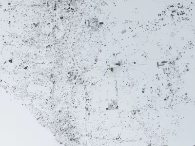 Lima Streets and Buildings 3D model