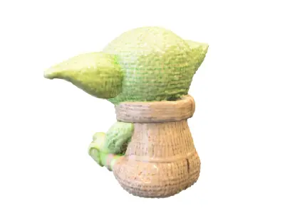 chibi yoda baby 3D model