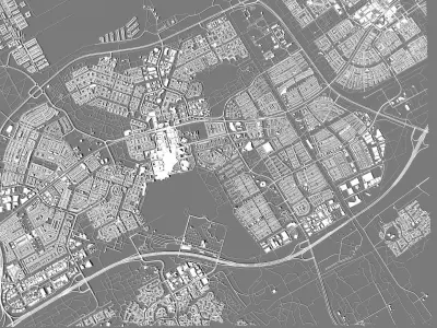 Cityscape Almere Netherlands 3D model