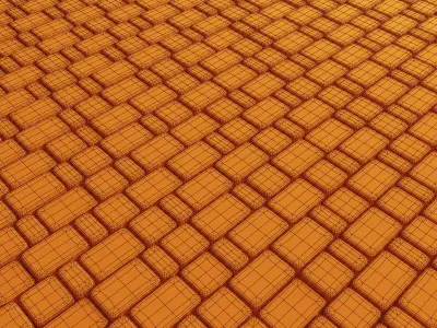 Paving stone gray 3D model