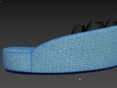 Majestic Chaise Longue Left 3D model