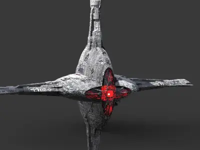 Sci-Fi Drake interceptor Ship  3D model