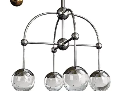 BOCA CHANDELIER Low-poly 3D model