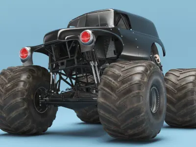  Heavy Duty Mud Racing Monster Truck Rigged 