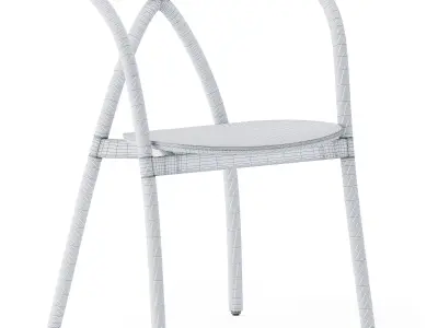 Ming Aluminum Chair by Stellar Works 3D model