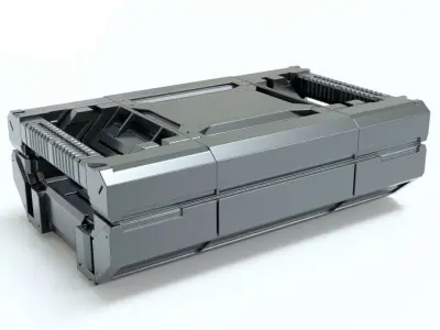 Sci-Fi Storage Box 3D model