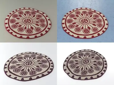 Rangoli circular placemats - 3D model