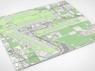 Houston Intercontinental George Bush Airport United States 3D model