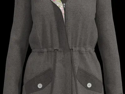 Women spring jacket 3D model