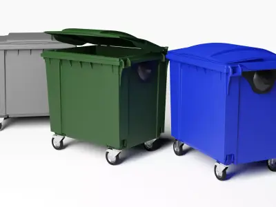 Dumpster trash bin 3D model
