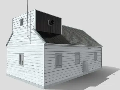 Norway House Low-poly 3D model