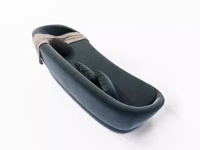 Sofa Baxter janette and floor lamp 3D model