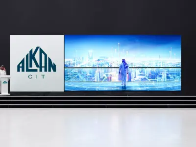 stage with cube  3D model