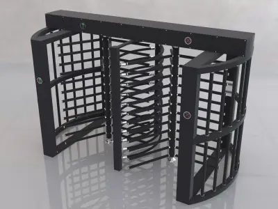 Double revolving gate  3D model