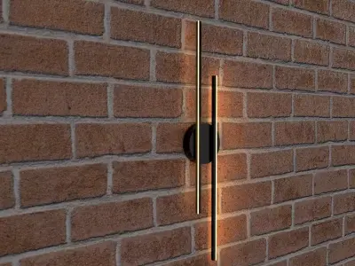 Modern Two Strip Sconce by OasisMimarlik Low-poly 3D model