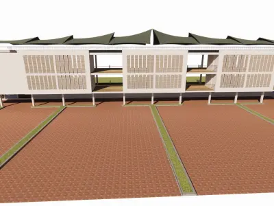 driving range golf 3D model