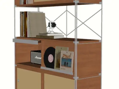 Cultural Storage Shelf 3D model