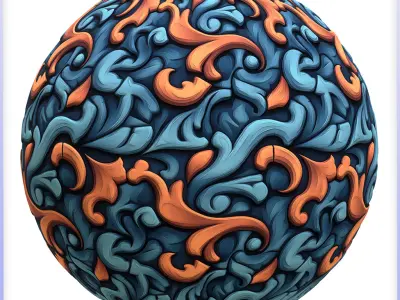  Stylized Ornaments Seamless Texture Texture