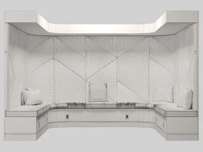 Restaurant and Office Lobi Seating 17 3D model