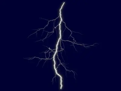 Realistic 3D Lightning CG-03 3D model