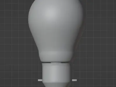 Color Temperature Changing Bulb -Blender 3D model