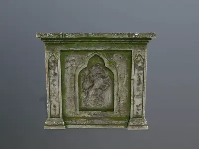 column  Low-poly 3D model