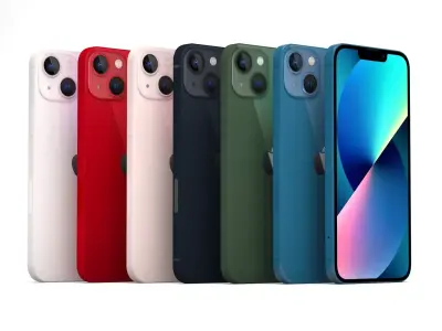 iPhone 13 All Colors 3D model