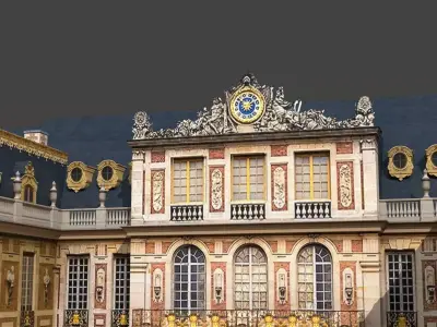 Palace of Versailles High Quality 3D Architectural Model 3D model