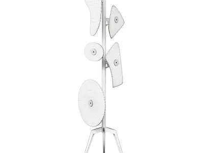 Outdoor designer lamp Orbital Terra by Foscarini white 3D model
