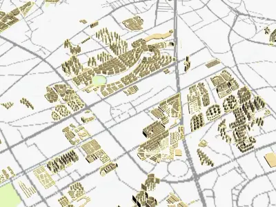 KunMing City urban planning maquett  building 3D Topography 3D model