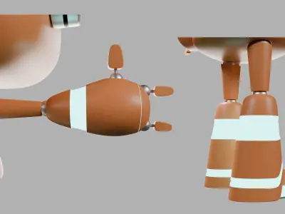 3D Character Robot 3D model