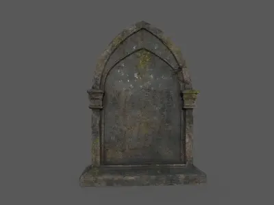 Tombstone Bloodborne Style  Low-poly 3D model
